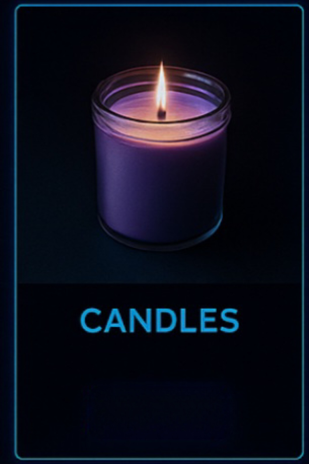 Single lit candle casting a soft glow in the dark.